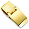 Shiny Gold Classic Polished Money Clip